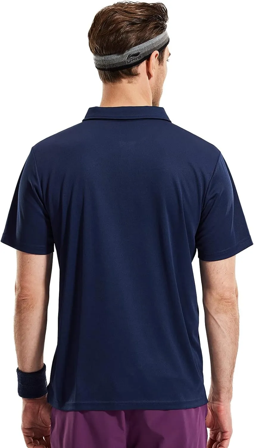 Haimont Men's Polo Shirts with Pocket Short Sleeve Quick Dry Moisture Wicking Golf Shirts Business Casual Work Polos