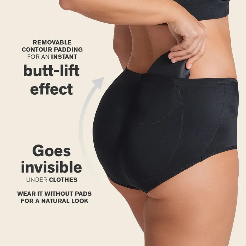 Leonisa Magic Butt Lift Padded Panty Black