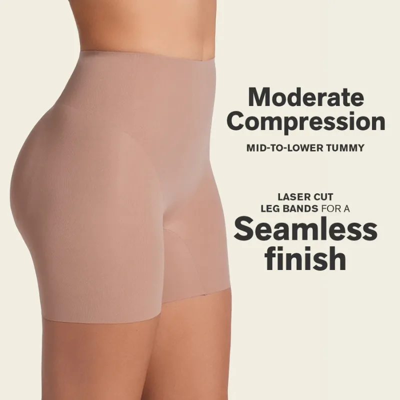 Leonisa Undetectable Padded Butt Lifter Shaper Short Brown