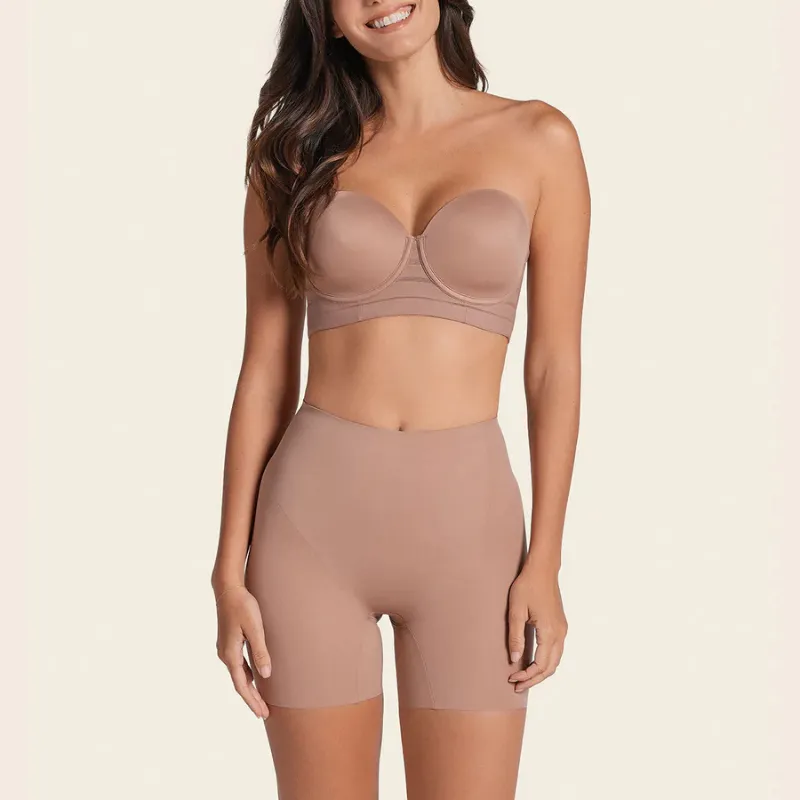 Leonisa Undetectable Padded Butt Lifter Shaper Short Brown