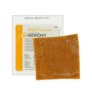 MediHoney Antibacterial Apinate Dressing - Active Leptospermum Manuka Honey (10cm x 10cm) (x5)