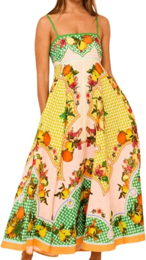 Women's Summer Sleeveless Floral Print Maxi Dress Square Neck Y2k Spaghetti Strap Dress Beach Sun Vacation Sundress